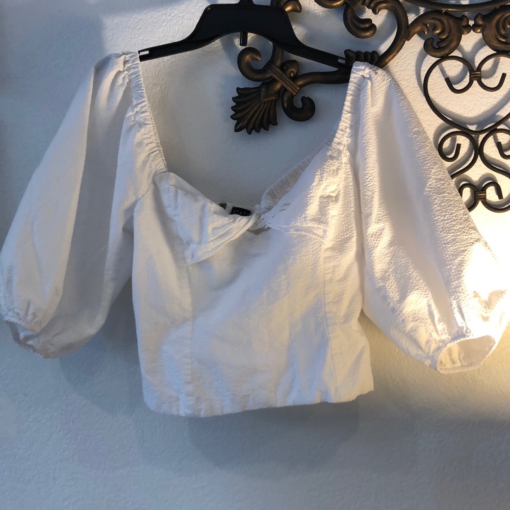 1. State White Crop Top Sz. M